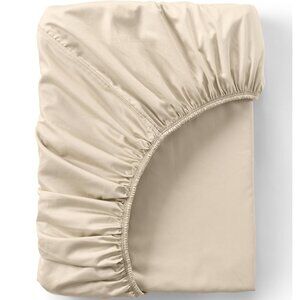 Threshold King Size 100% Cotton Sateen True Khaki Fitted Sheet Fits to 18" NWOT